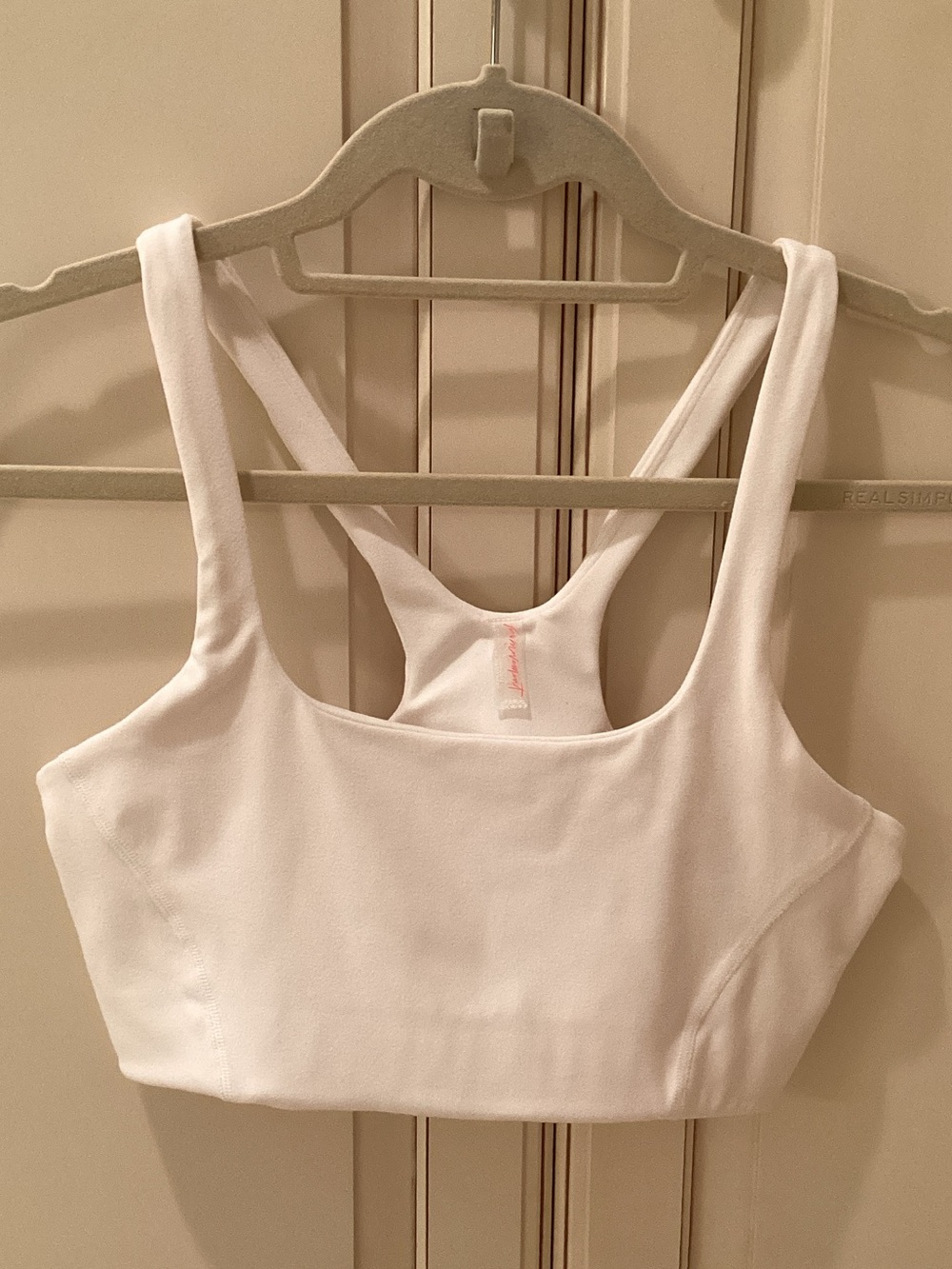 FP Movement by Free People White Racerback Sports Bralette